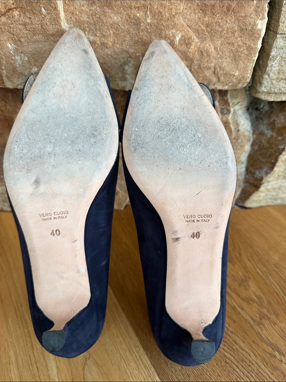 Blue Suede Pumps - Picture 5 of 6